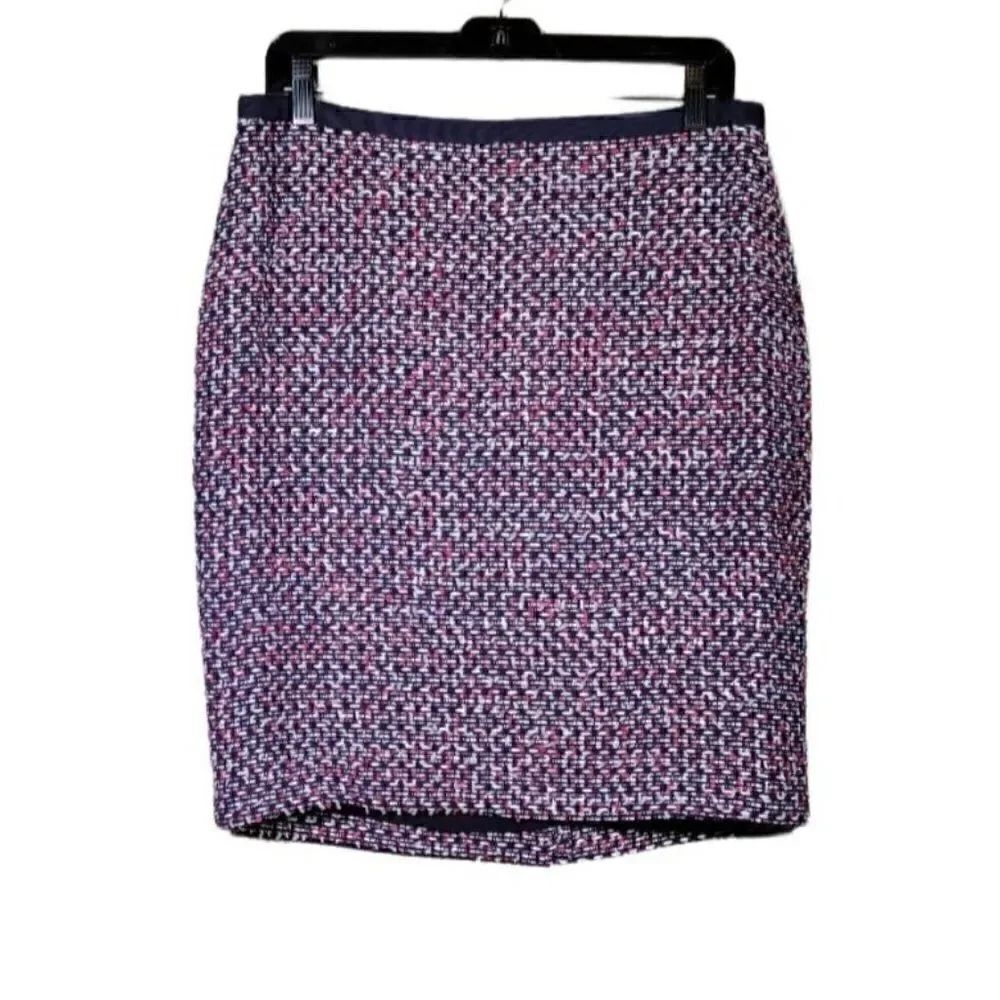 Talbots Textured Knee Length Pencil Skirt Sz 8P